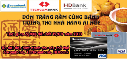Ưu Đãi Lớn Dành Cho Các Chủ Thẻ Ssacombank, Techcombank, Hdbank