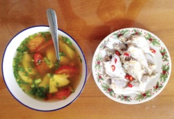 Về Bình Định thưởng thức vị thơm ngon tô canh cá liệt